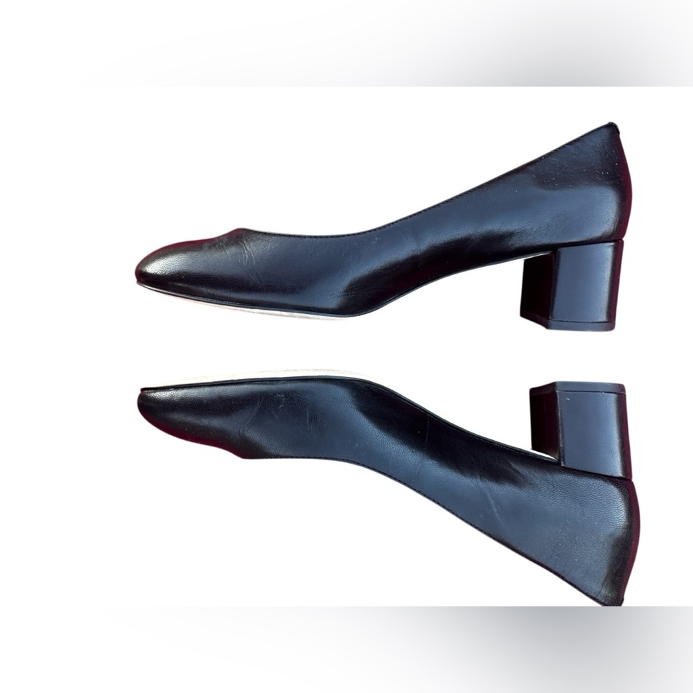 Cole Haan Grand Black pump block heel round toe EUC SIZE 8 - Picture 3 of 9